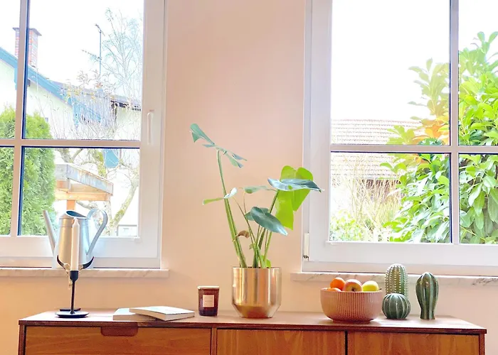 아파트 Snug 1 I 3-zimmer Design Am Mit Garten I Office I Highspeed Wifi